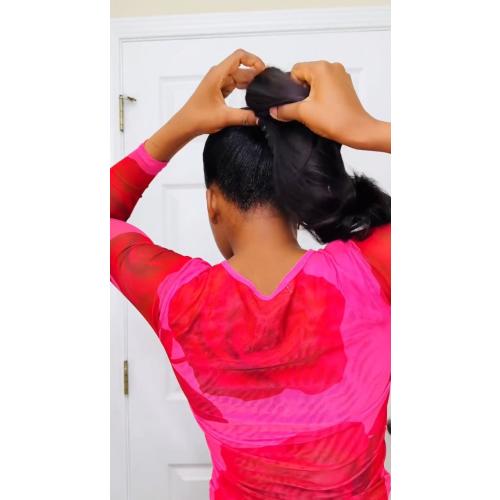 ZQIAN BEAUTY 14 Inch Blonde Ponytail Extension, Clip on Ponytails for Women