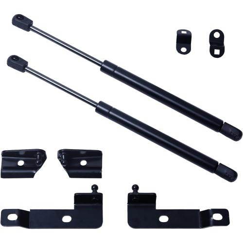 Pair of Front Bonnet Hood Shock Rod Kit Gas Charged Shock Dampers Spring Struts Bar Compatible with Nissan Navara Frontier D40 Pathfinder Xterra 2004-2018