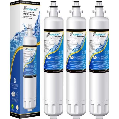 RWF3600A Replacement for GE RPWF (Not RPWFE), RWF1063, RWF3600A, WSG-4, DWF-36, R-3600, MPF15350, OPFG3-RF300, Refrigerator Water Filter,3PACK