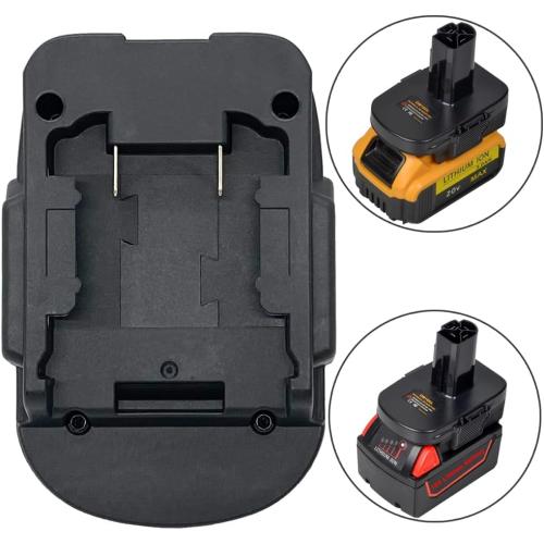 USB Battery Adapter for Craftsman C3 19.2V Cordless Tools, Converter for Dewalt 20V MAX and for Milwaukee M18 18V Lithium Battery to Craftsman 19.2 Volt Lithium Ion Battery Adaptor, w/ 5V 2A USB Port