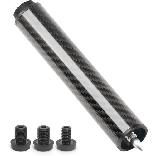 Pool Cue Extension with 3 Bumpers Carbon Fiber Billiard Cue Extender Pool Cue Accessories