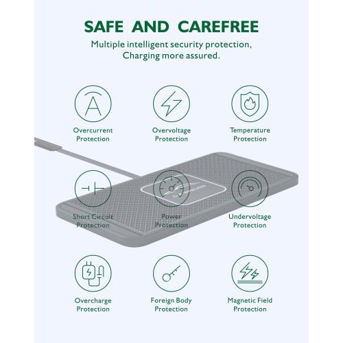 Wireless Car Charger Qi Charging Pad Fast 15W 10W 7.5W Quick Charge Adapter for iPhone 14 13 12 Mini 11 Pro Max 8 Plus X XR Xs Airpods LG Samsung Note Galaxy Buds S9 S10 S20 S21 S22 S23 Android Phones