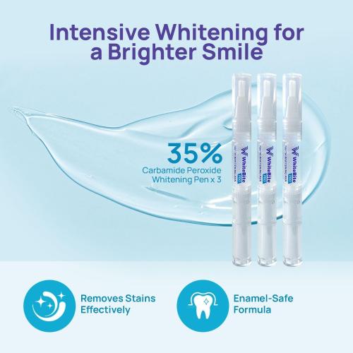 Whitebite Pro Teeth Whitening Kit for Sensitive Teeth – Dual LED Light   35% Carbamide Peroxide Gel   Remineralizing Gel | Dental-Grade Whitening at Home