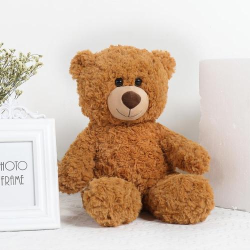 Brown 18 Tezituor Small Teddy Bear Stuffed Animals 18inch, Cute Teddy Bear Plush Toys for Kids Girl Boy, Valentines Bear Plushie Gift for Girlfriend Boyfriend Women Wife, Brown