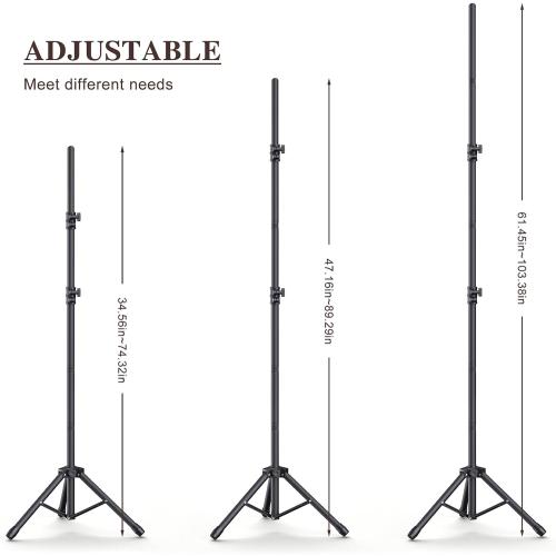 Backdrop Stand 10×8ft (W×H) Adjustable Backdrop Support Ground Kit Photography Photo Shoot Backdrop Stand for Parties with Sandbags, Spring Clips, Carrying Bag
