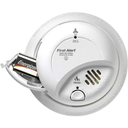 FIRST ALERT BRK SC9120FF Hardwired Smoke and Carbon Monoxide (CO) Detector with Battery Backup, 1 pack , White