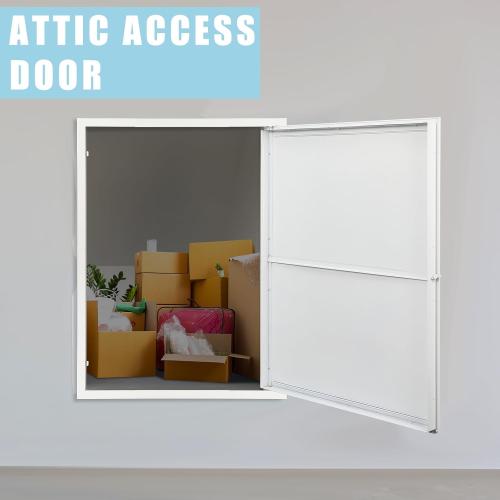 Leinuosen 32 x 24 Inch Attic Access Door Access Panel Crawl Space Door Aluminum Alloy Wall Hole Cover for Attic Crawl Space Wine Cellar