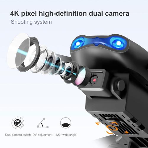 FPV Drone with 1080P Dual HD Cameras Upgraded Version RC Quadcopter for Adults, Beginner WiFi RC Drone Live Video