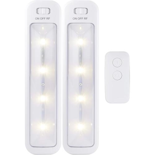 2 pack Energizer Wireless 10in. LED Bars, 2 Pack, Remote Controlled, 70 Lumens Each, Soft White, Battery Operated, No Wiring, Easy to Install, Add Light Where You Need It Most, 44576