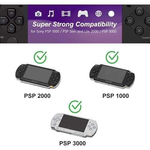 Replacement PSP Charger AC Adapter 5V Compatible with Sony PSP 1000 PSP Slim & Lite 2000 3000 PSP-110 PSP-1001 Series PSP-1001, 2001, PlayStation 3001 E-1000 L-Shape Replacement Sony Power Cord