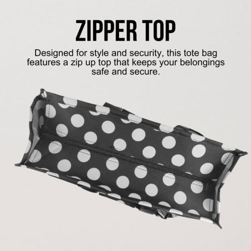 Utility Tote Bag with Zipper Top - Large Multipurpose Tote Organizer Bag