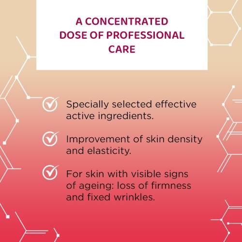 Eveline Cosmetics Face Therapy Eveline Cosmetics Rejuvenating Serum Shot with 24K Gold, Collagen, and Elastin