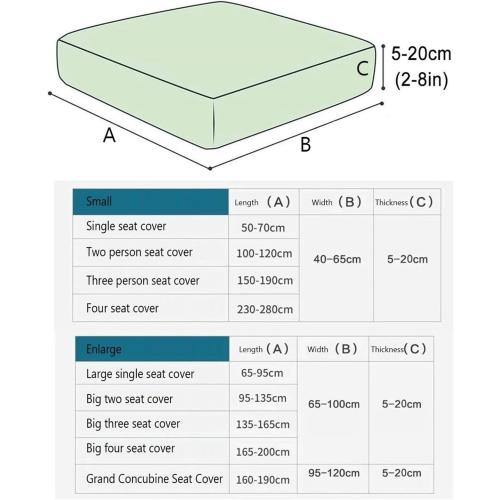 Couch Slipcover Soft Stretch Sofa Protector Cover 1 2 3 4 seater, L Shape Sectional Couch Covers For Dogs Pets, Separate Sofa Seat Cushion Slipcovers For Living Room，Washable(#36,80-110cm*30-55cm)