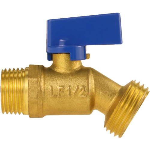 Angry Pony NPT1/2 x GHT 3/4 Brass Rain Barrel Spigot Kit, Outdoor Faucet with Bulkhead Fitting for Water Bucket,Hose Bib,Rainwater Barrel