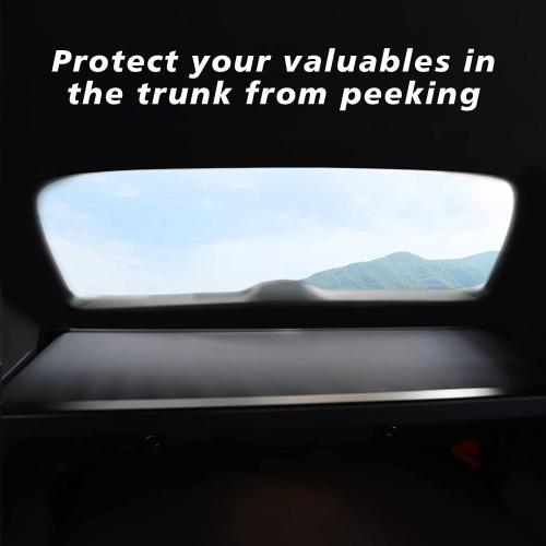 BestEvMod Retractable Trunk Cargo Cover Compatible with Chevy Blazer EV 2023 2024 2025/ Honda Prologue Accessories Interior Accessories, Black Rear Trunk Cargo Shield Privacy Cover