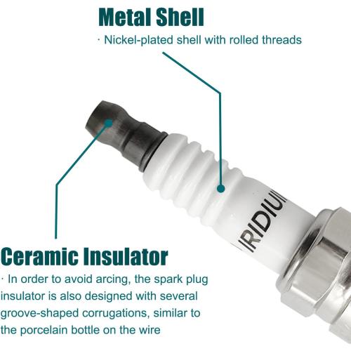 Iridium Spark Plugs 97390 Set Of 4 Compatible with Honda Accord,CR-V,Civic,Crosstour 2008-2016&Acura TSX,ILX 2009-2015 2.4L L4