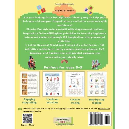 Letter Reversal Workbook : Brain Training for b d p q Reversals: 150 Dyslexia-Friendly Activities to Fix b–d–p–q Mix-Ups for Early and Struggling ... A Great Reading Quest for Early Readers!)