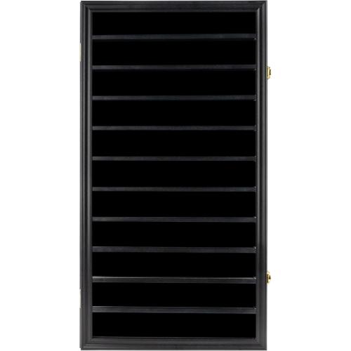 DisplayGifts Military Challenge Coin Display Case Poker Chips Holder Wall Cabinet Rack 29 X 16 Compatible with Army Navy Air Force Marine Corps Challenge Coins