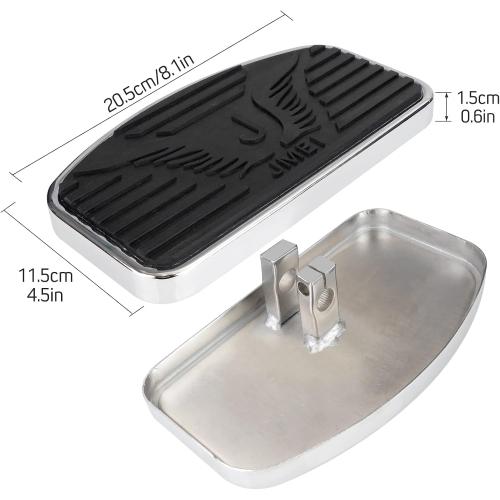 Motorcycle Foot Pegs Floorboard Front/Rear passenger Compatible with Honda Magna VF250/VT250/VF750 Yamaha V-STAR DragStar XVS 650 / Virago XV125/250/400 Pair 1994-2013 (Rear)