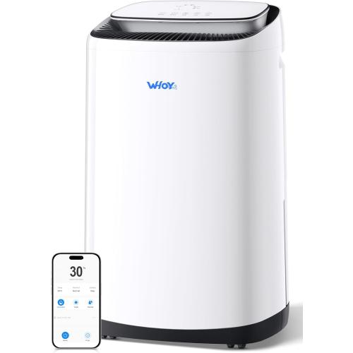 Size 120 pints Dehumidifier for Basement 6,000 Sq Ft, 120 Pints Max. Smart Compressor,Intelligent Humidistat, Smart App-Controlled with Darin Hose And App Control for Basement, Bathroom,Living room,Bedroom,Home