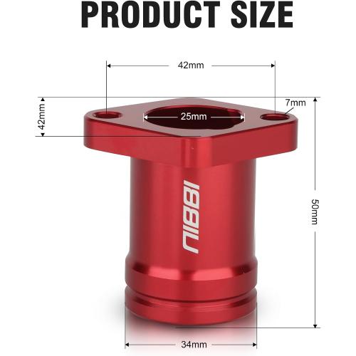 NIBBI Coleman Intake Manifold,Fit for Coleman b200 ct200u bt200x Predator 212 Engine Performance Parts Go Kart Mini Bike (Red)