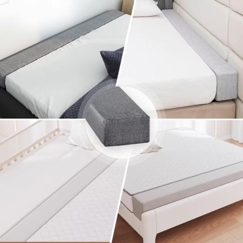 Bed Gap Filler,High-Density Bed Crack Filler with Removable Cover,Mattress Extender for Headboard Gap,Spacer Filler Between Mattress and Wall,Bed Wedge Gap Filler,Dark Gray,39x2x8,Twin/Twin XL
