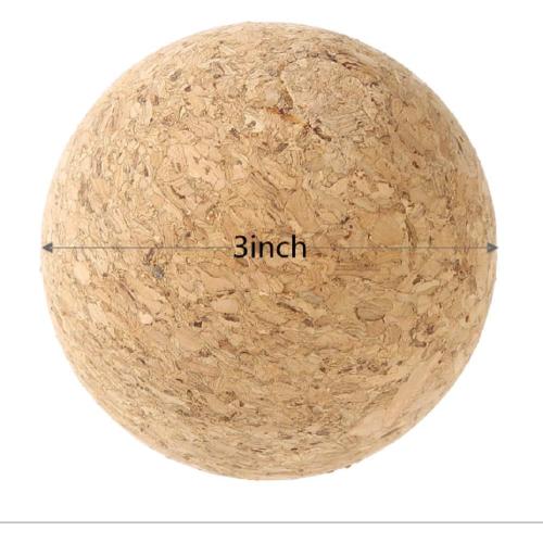 3 inch Wine Cork Ball Wooden Cork Ball Stopper for Wine Decanter Carafe Bottle Replacement（2 Pcs)
