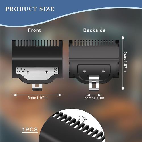 Professional for Wahl Clipper Guards Set, 10 Pcs Coded Cutting Guides #3170-400- 1/16” to 1” Compatible with All Wahl Clippers