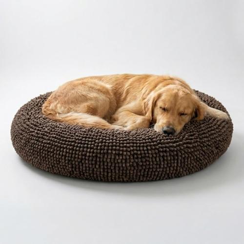 Muddy Mat® Cloud K-9 Bed for Dogs & Cats, Soft & Relaxing Donut Dog Bed, Chenille Material, Removable Cover, Washable