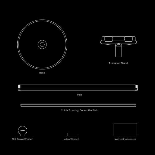 JmGO Projector Floor Stand, Potable and Adjustable Outdoor Projector Mount for N1S Ultimate/N1S Pro/N1S Ultra/N1 Ultra/N1 Pro