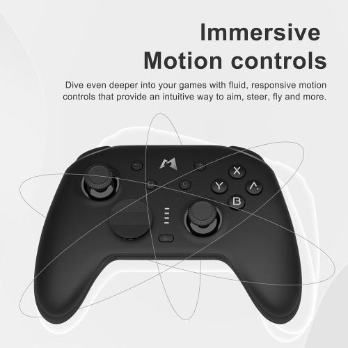 Color Black MOBAPAD N1 HD Switch Controller Wireless, NFC, ALPS Dual-Axis Motor, Hall Effect Joysticks, HD Vibration, Compatible with Nintendo Switch
