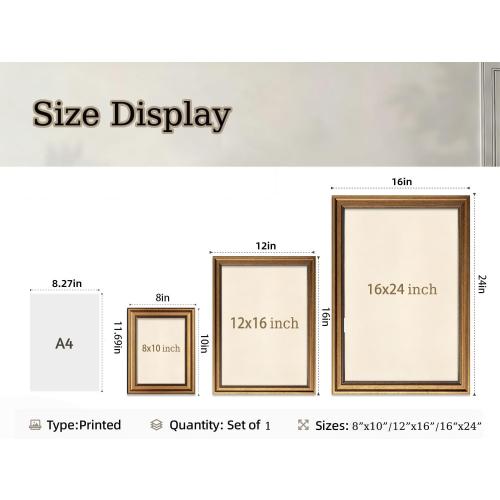 Gold Framed Wall Art Vintage Lemons Still Life Canvas Art Farmhouse Fruits Picture Wall Decor Antique Prints Rustic Kitchen Paintings Country Artwork for Bedroom Bathroom Living Room 8x10 Inch