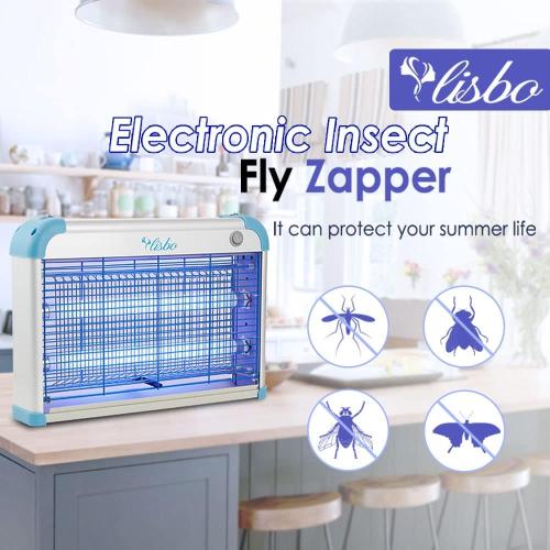 Electric Bug Zapper, 3000 Volt Powerful Flying Insect Mosquito Flies Killer 20W Blue UV Light Attract, Plug-in Pest Control Machine for Moth,Fruit Fly,Fungus Gnat,Garage Catcher/Eliminator/Shocker