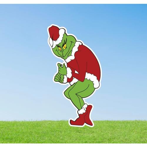 Silly Mischivieous Christmas Character Stealing Lights (Double Sided)