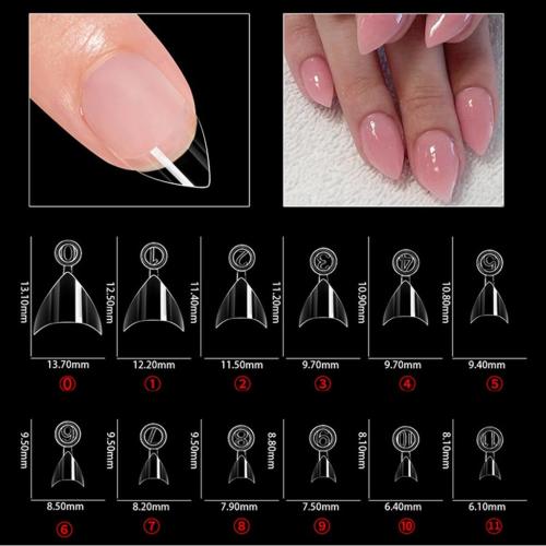 600pcs Short Half Covers Nails Extensions Delicate And Practical Nails Tips Suitable For Daily And Special Occasion