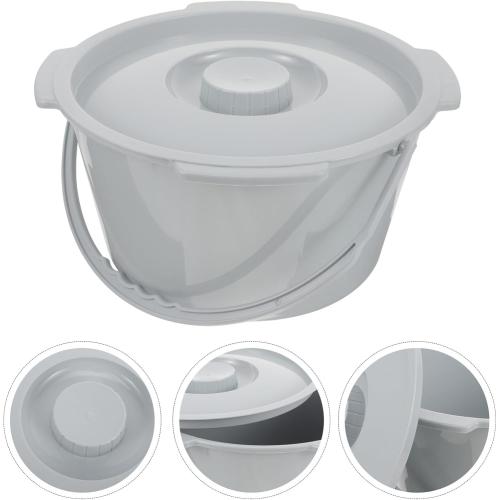 Portable Elderly Spittoon Chamber Pot Handle Thickened Adult Night Urinal Home Hospital Travel Ideal Women Pregnant Disabled Adults Easy Clean Urine Bottle Lid