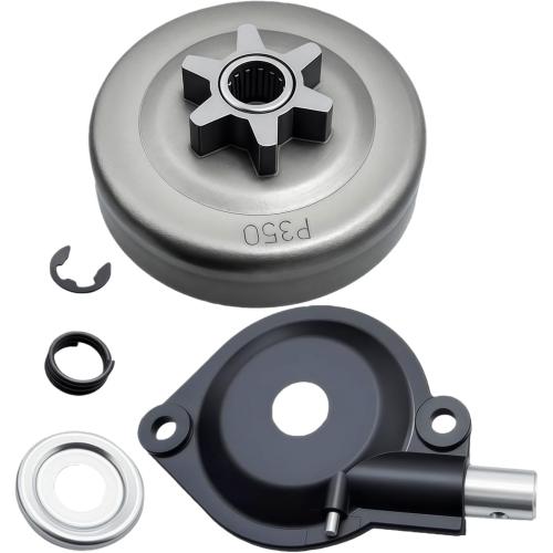 3/8 6T Sprocket Clutch Drum Kit Fit for Poulan Pro P3314 P3416 P3816 PP4218A P3516PR PP3516AVX P4018WT PP4218AVX 4218AVX, Chainsaw Maintenance Replace 501628301 530057905