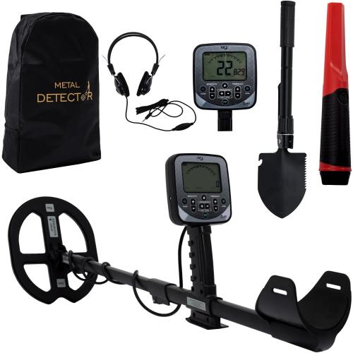 Professional Metal Detector for Adults - High Precision LCD Display, Waterproof, 5 Working Modes, Adjustable Aluminum Alloy Stem, for Gold, Silver, Treasure Hunting, Gardening, Outdoor Exploration