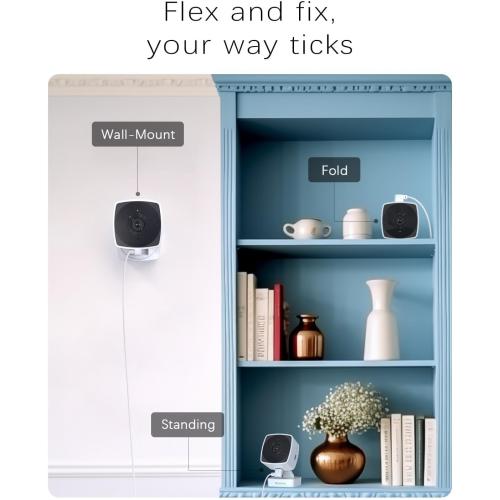 blurams 5GHz Cameras for Home Security, 2K Security Camera Indoor, Pet Camera with Phone App, Indoor Camera w/AI Motion Detection, 2-Way Audio, Compatible with Alexa&Google Home, WiFi 6