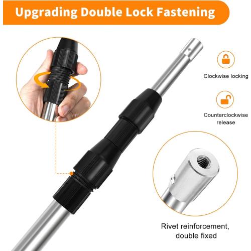 6.5 Ft Truck Cargo Grabber Reach Retriever Tool,Expandable Heavy Duty Stainless Steel Truck Telescoping Pull Pole with Two Hooks for Pickup Truck SUV Boat Accessories