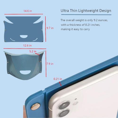Travel Foot Rest for Airplane,Airplane Foot Rest,Portable Folding Under Desk Foot Stool,Relieves Back & Knee Pain,Comfortable for Long Flights,Cars,Trains,Ultralight Mini (Dark Blue)