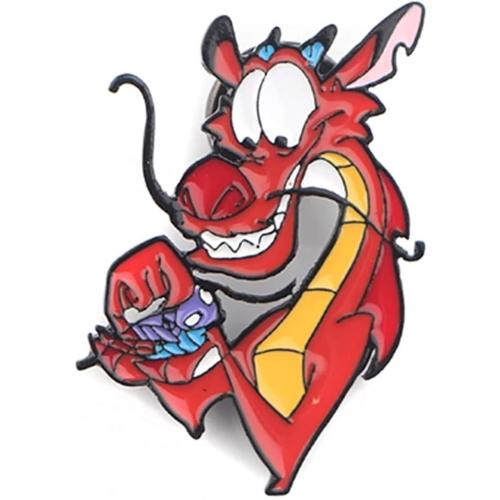 Mulan Dragon Mushu 1 Inch Tall Metal Enamel Pin