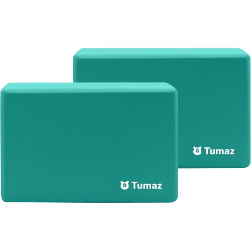 Tumaz Non-Slip Yoga Blocks，High-Density EVA Foam 2 Pack for Yoga & Pilates