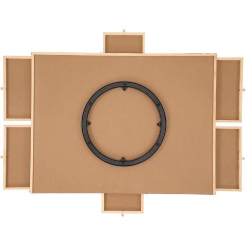 Rotating Puzzle Board with Drawers - Wooden Jigsaw Puzzle Table with Cover - Portable Wooden Puzzle Organizer - Wooden Jigsaw Puzzle Table for Adults and Kids - Puzzle Board Table