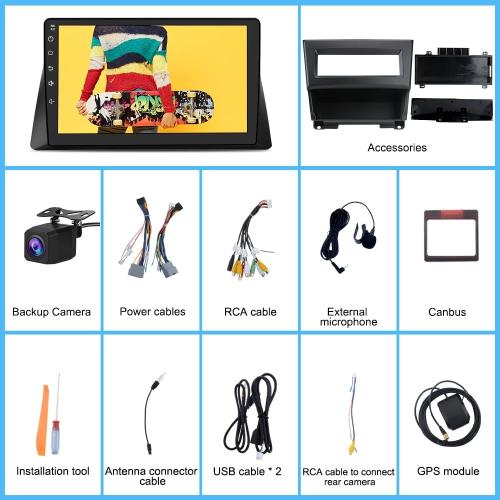 Android Car Radio Stereo for Honda Accord 2008 2009 2010 2011 2012 2013 Wireless CarPlay Andriod Auto 2G 64G with SWC WiFi GPS Navigation DSP BT FM with Backup Camera