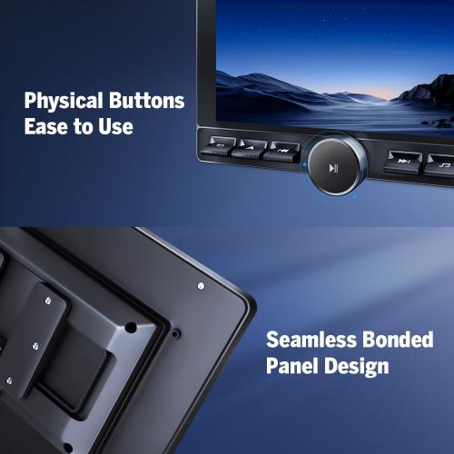 Eonon 8-Core 8GB 128GB Double Din Car Stereo, 10.1 Inch Wireless CarPlay/Android Auto Headunit with WiFi-6, Bluetooth 5.4, Built-in DSP, 4G LTE - UX6K-PRO-MAX