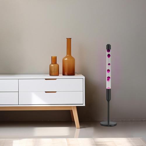 Kyzfy 47.5-Inch Liquid Motion Lamp,Magma Lamp, Mood Relaxation Light，Suitable for Home Decoration, Living Room, Office, Bedroom, café (47.5 inch Purple Wax)