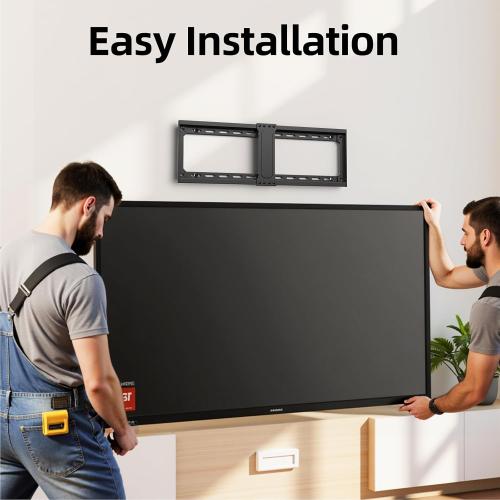 USX MOUNT TV Wall Mount,Low Profile TV Mount for Most 42-95 Inch Flat Screen Televisions,Max VESA 600x400mm Fixed Wall Mount Bracket Holds up to 132 lbs,Fits 16/18/24 Studs