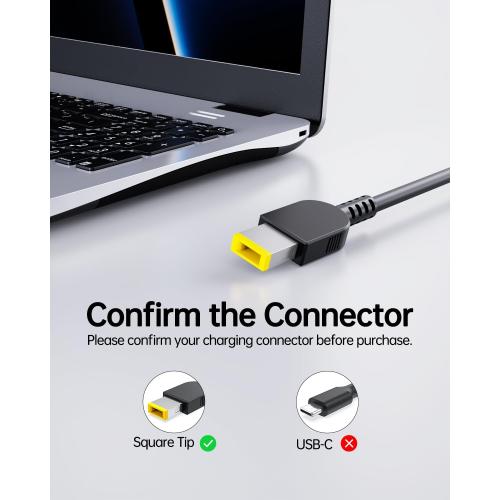 AC Charger Fit for Lenovo Ideacentre AIO 3 3-22 3-24 330 300S 310 300 520 200 310A 310S 610S 620S A340 A100 C20 All in One Desktop Laptop, 65W 45W, Slim Tip