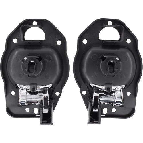 MOTOKU Left Driver and Right Passenger Side Interior Door Handle with Chrome Trim for Chevrolet HHR 2006-2011